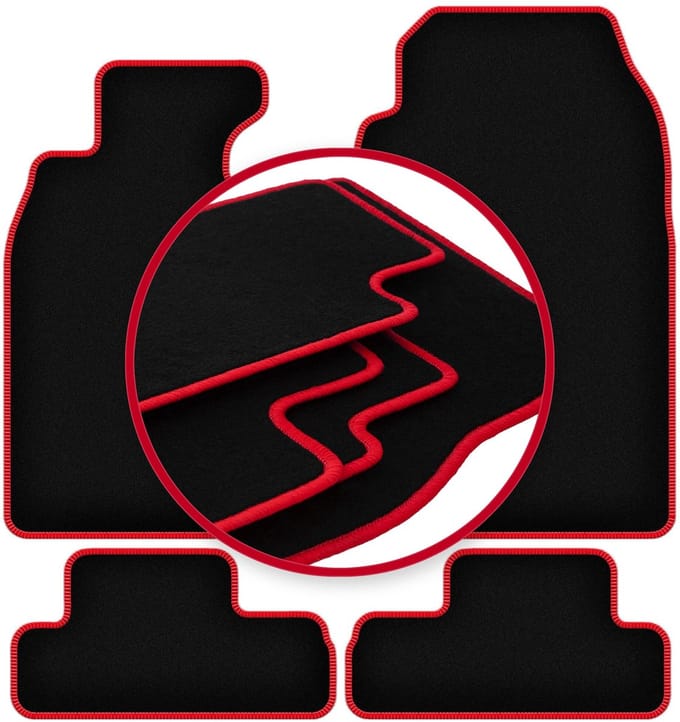 CARLUX-RED automatten voor: Mini Cooper R52 Cabrio (2004-2008)