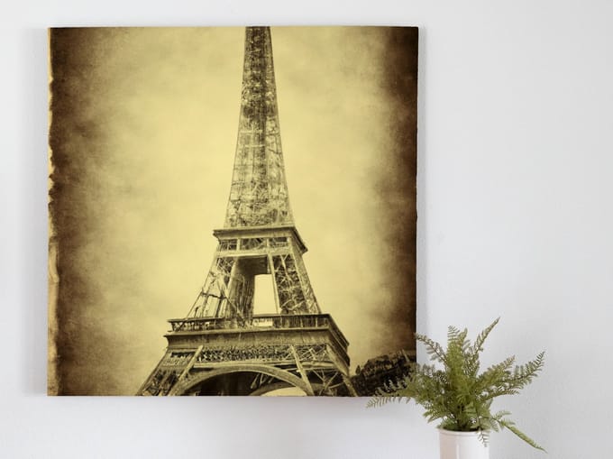 Old town | Old town | Kunst - 60x60 centimeter op Canvas | Foto op Canvas