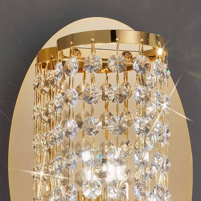 KOLARZ Fraaie wandlamp CHARLESTON in goud