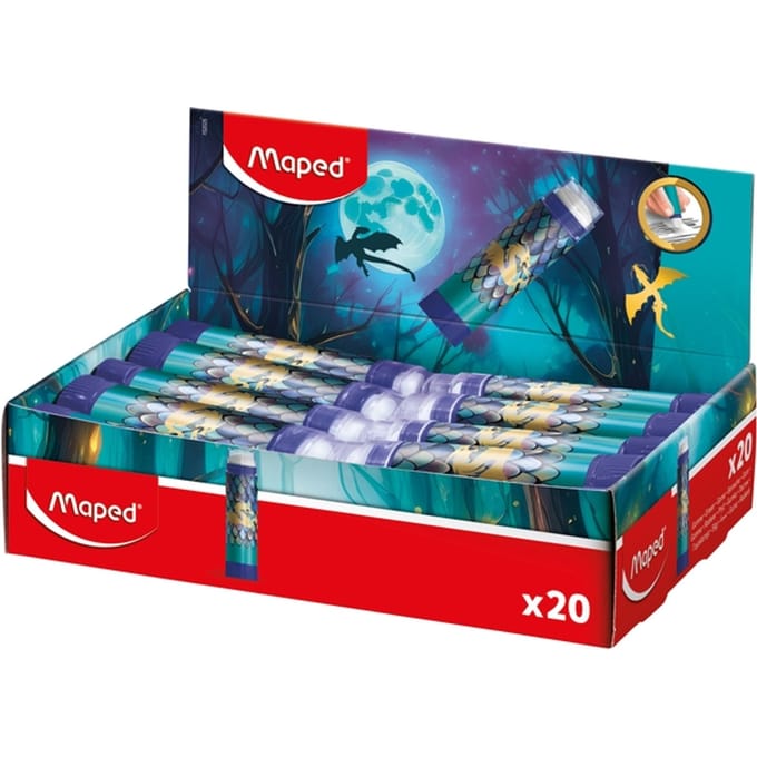 Gum Maped Dragon display à 20 kleuren blauw
