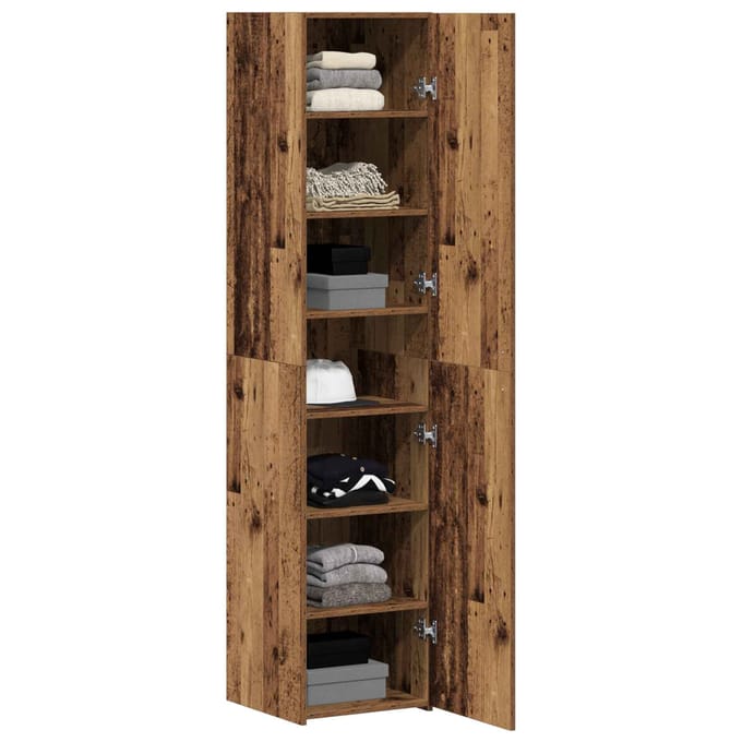 vidaXL - Highboard - Oudhout - 40 - x - 42,5 - x - 185 - cm
