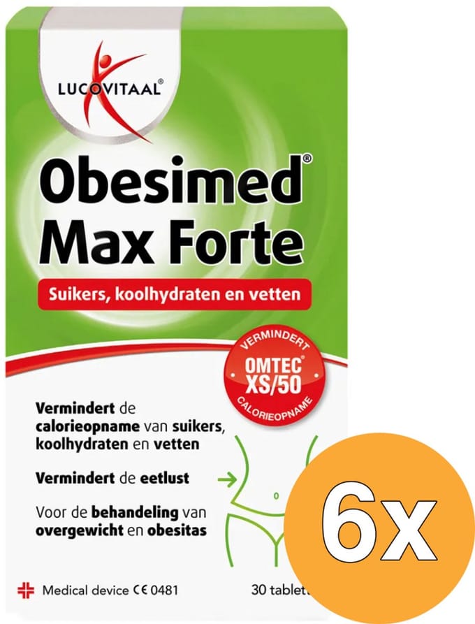 6x Lucovitaal Obesimed Max Forte (30 tabletten)
