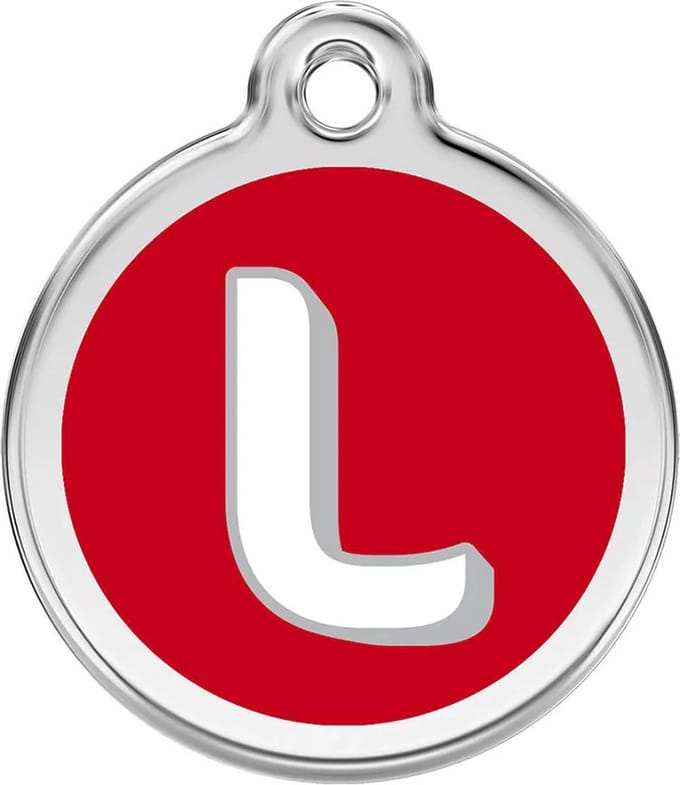 Red Dingo Hondenpenning 20 mm letter L