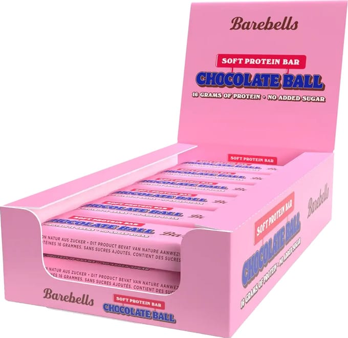 Barebell Soft Protein Bars - 12 repen - Chocolate Ball