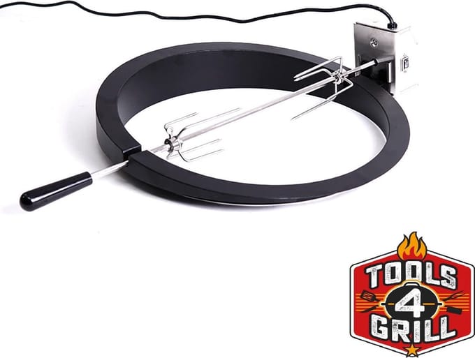 Tools4Grill draaispit | Grilspit | Rotisserie TBV 21 inch BBQ 54 cm buitenmaat