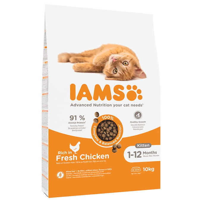 Iams Cat Kitten & Junior - Chicken - 10 kg