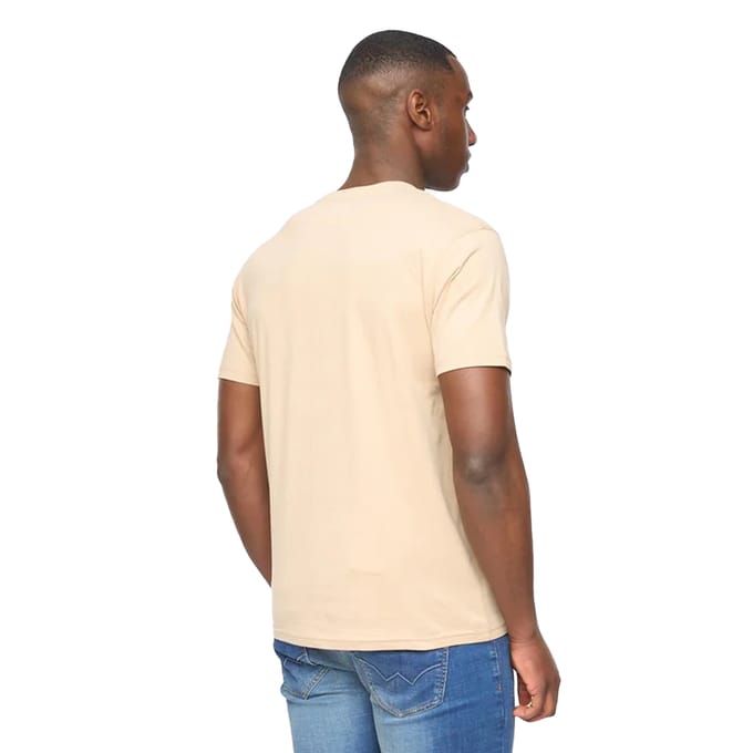 Duck and Cover Heren Pittifore T-Shirt (Stone)