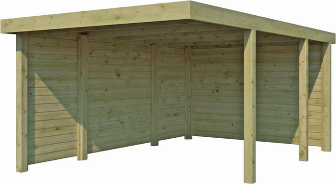 Woodlands Carport Q-Line QB Combinatie B 307 x 554 cm