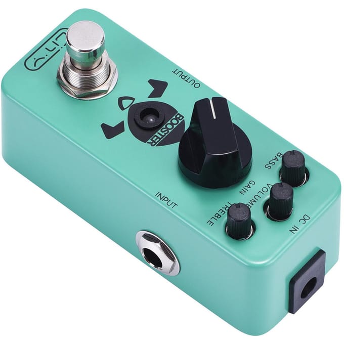 Lity Booster Gitaarpedaal Mini Booster Effectenpedaal Puur Schone Mini Boost voor Elektrische Gitaar сyaan