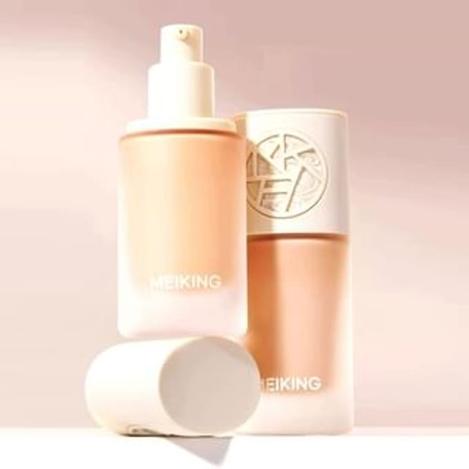 MEIKING - Long Lasting Foundation - 4 Colors #02 Milk Apricot - 30g