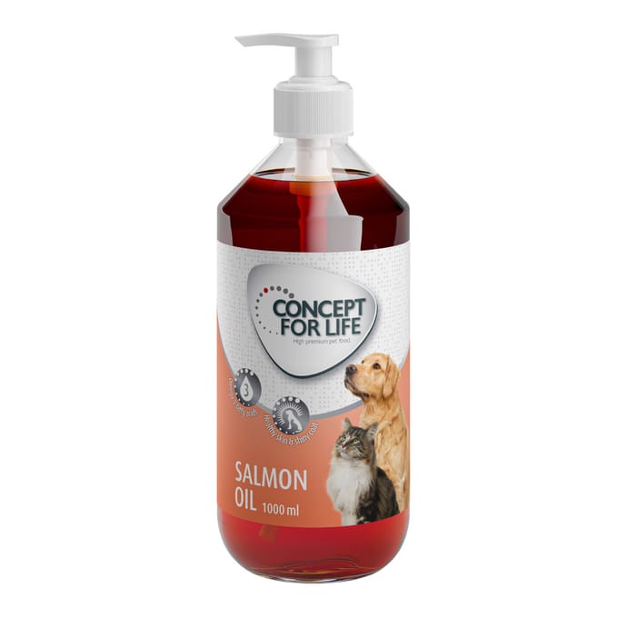 2x1000ml Zalmolie voor Hond/Kat Concept for Life