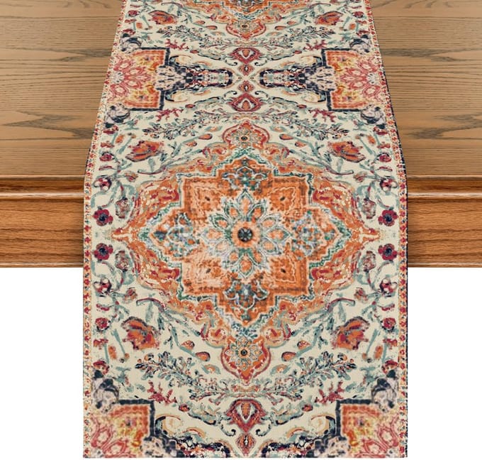 Boho Boheemse Stijl Linnen Tafelkleden Commode Sjaal Decor Wasbare Eettafelkleden Feestelijke Eetkamer Decoraties 150x33cm