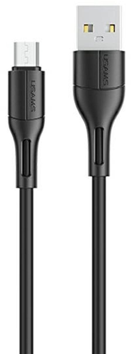 USAMS U68 Serie - MicroUSB Kabel - Supersnel Opladen - 1m - Zwart