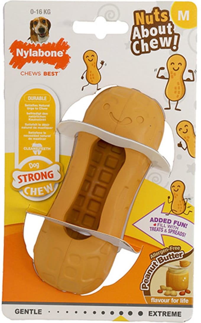 Nylabone Strong Chew Peanut Spread Toy