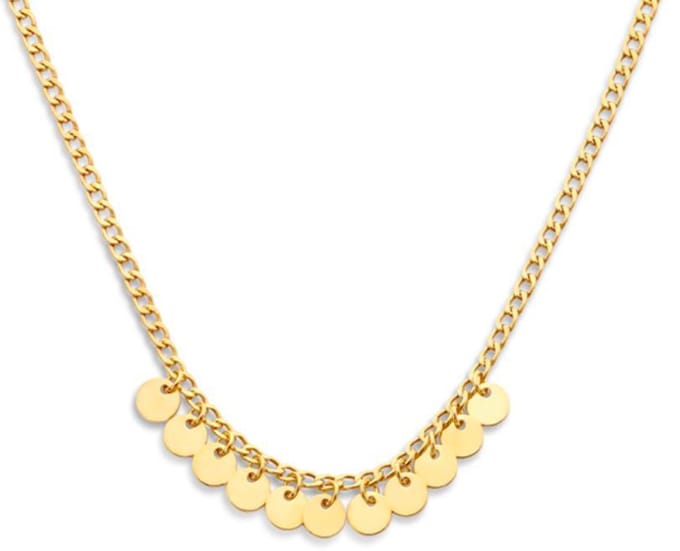 Schitterende Gold Plated Halsketting met Rondjes