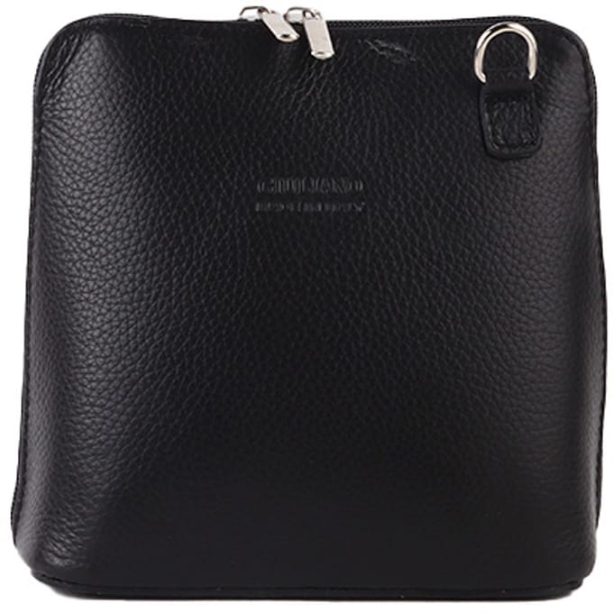 Giuliano lederen schoudertas Allison - Zwart - Dames - Made in Italy