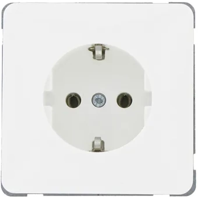 Peha Inbouwstopcontact Standaard Met Aarde (randaarde) 1-polig Wit Ip20