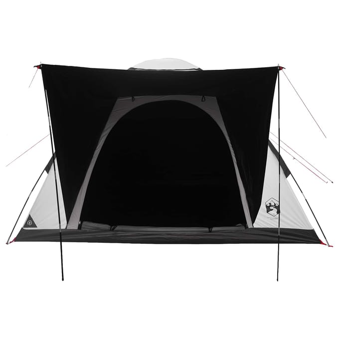 vidaXL - Kamperen - tent - 4-persoons - Wit - Blackout - Polyester - en - Staal