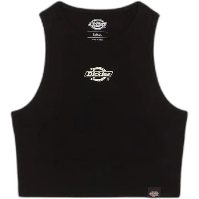 Dickies Powers Mouwloos T-shirt Zwart XS Vrouw