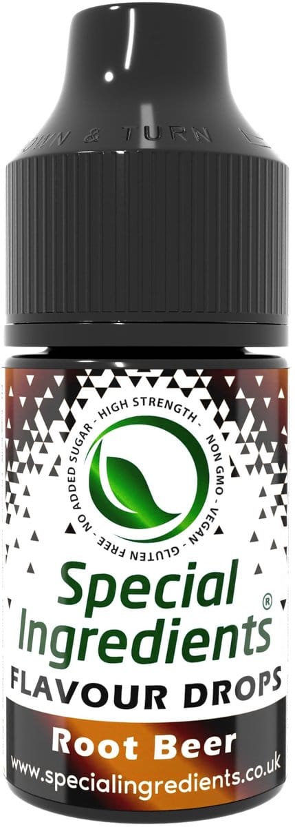 Wortelbier (Root Beer) Smaak Druppels - 30 ml - Smaakdruppels - Flavour Drops - Moderne Gastronomie - Moleculair Koken - Hersluitbare Pot - Recycled Plastic