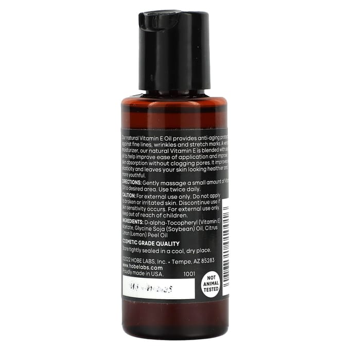 Essentiële, Vitamine E Olie, 59 ml (2 fl oz) black