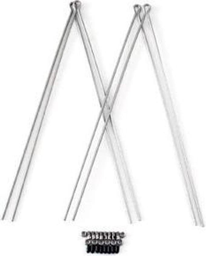 Spatbord draadstangset van 4 stuks met bevestiging
