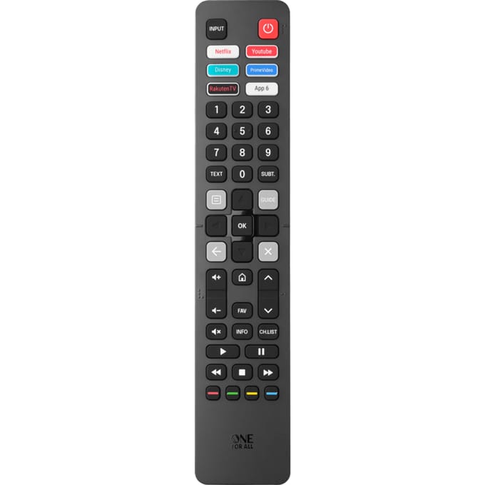 Hisense afstandsbediening - One For All URC4916 - Werkt 100% gegarandeerd op alle modellen - 3 Jaar garantie