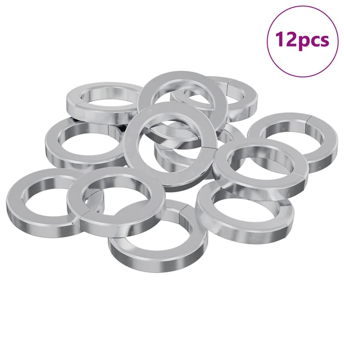 vidaXL - Veerwasmer - 12 - st - Wit - 13 - x - 1 - mm - IJzer