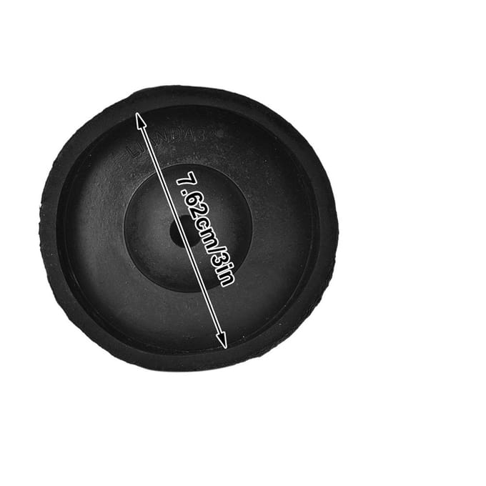 Rubberen gietboomvoet Sieradenverwerkingsaccessoire Rubberen basisplaat voor wasgieten (3in) black
