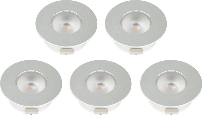 LETT® Mini Inbouw LED Spotjes - met Dimmer - Ø3,5cm - Set van 5 x 1,5W