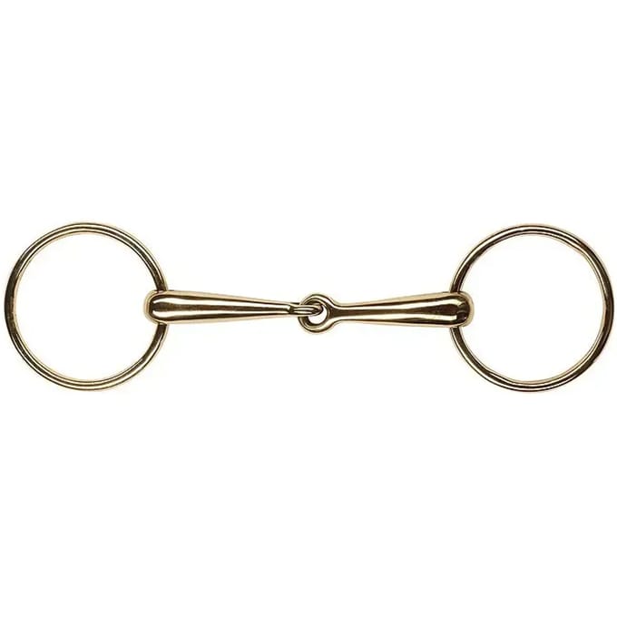 2-rings cyprium snaffle bit met fijne massieve lopen voor paarden Feeling