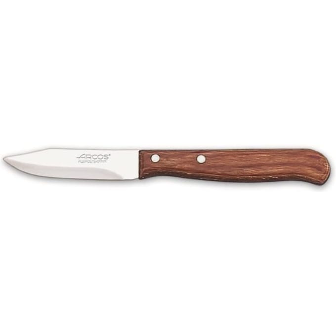 Couteau - ARCOS - Mondador Arcos Latina 100100 - Acier inoxydable - Lame 6,5 cm - Bois comprimé