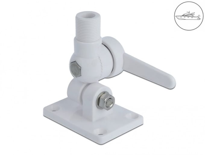 Delock Base for marine radio antenna with tilt joint ABS
