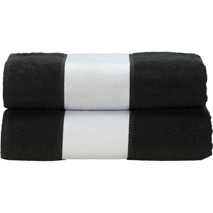 ARTG Me Sublimatie Grote Handdoek (Zwart)