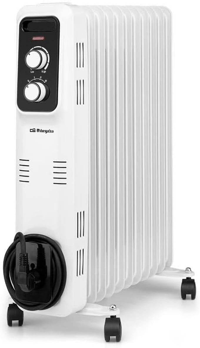 Olie Radiator - Verwarming Apparaat - Snel Ruimte Verwarmen - Oververhitting Beveiliging - 2500 Watt Vermogen