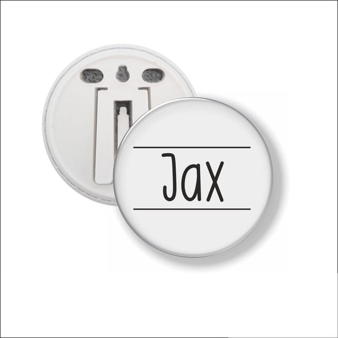 Button Met Clip 58 MM - Jax