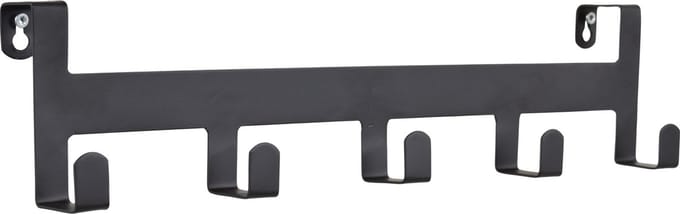 LOFT42 Colina Kapstok - 5 Haken - Metaal - Zwart - 44x10x4