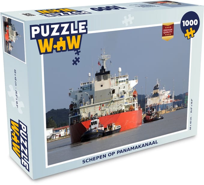 Puzzel Schepen op Panamakanaal - Legpuzzel - Puzzel 1000 stukjes volwassenen