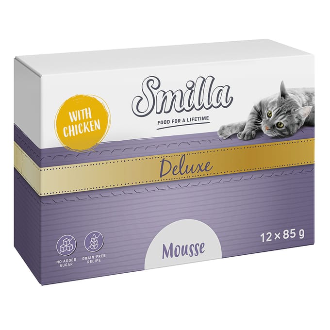 48x85g Smilla Deluxe Mousse Katten Natvoer