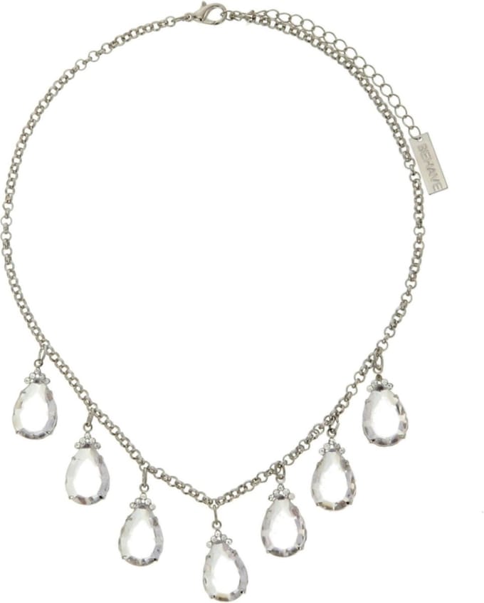 Behave ketting - Dorpelvormige hangers - Mode accessoires - Nikkelvrij - 40 cm
