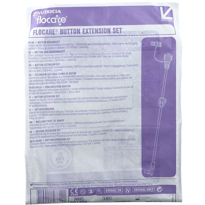 Nutricia Flocare Button Verlengset Enfit 591398 1 Infuusset