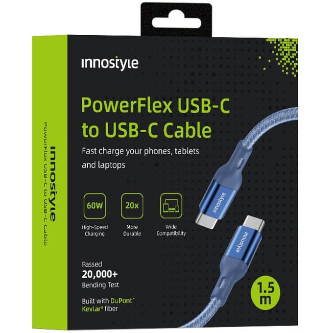 Innostyle® Oplaadkabel usb c naar usb c - Kabel USB C 60W - 2 meter