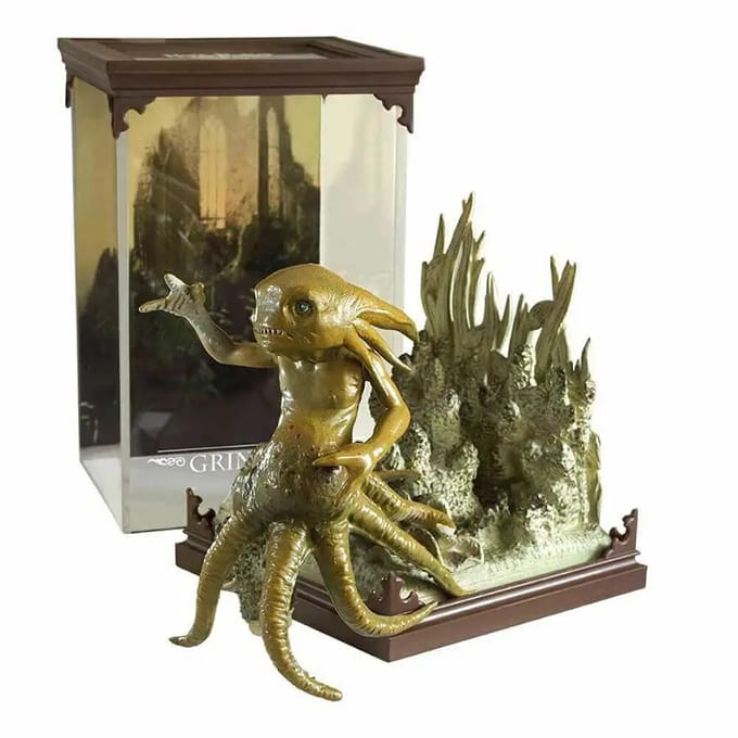 The Noble Collection Harry Potter Beeld/figuur Magical Creatures Grindylow 13 cm Multicolours
