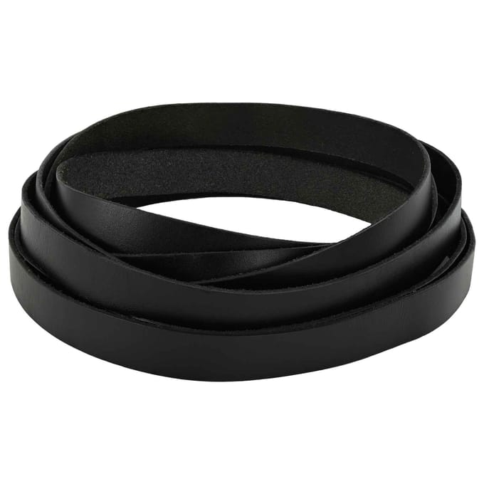 vidaXL - Leren - riem - 1 - Zwart - 500 - x - 2 - cm - Leer