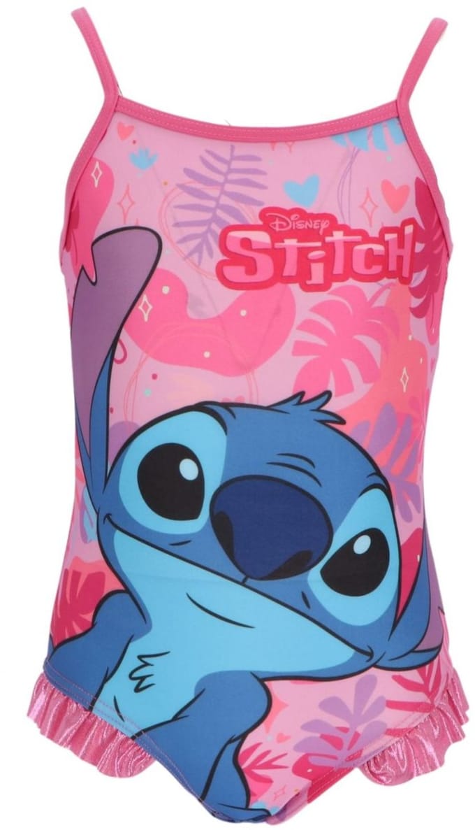 Lilo & Stitch Badpak - Maat 122/128- Roze - Badpak Meisjes