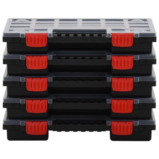 vidaXL - Assortimentsdozen - 5 - st - 34,5x25x5 - cm - polypropeen