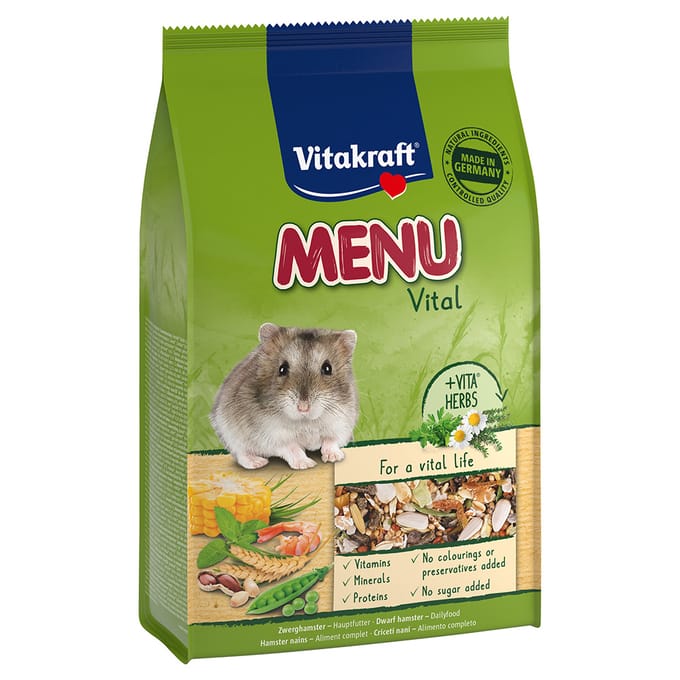 Vitakraft Menu Vital Dwerghamster - Dwerghamster Voer – 400gr