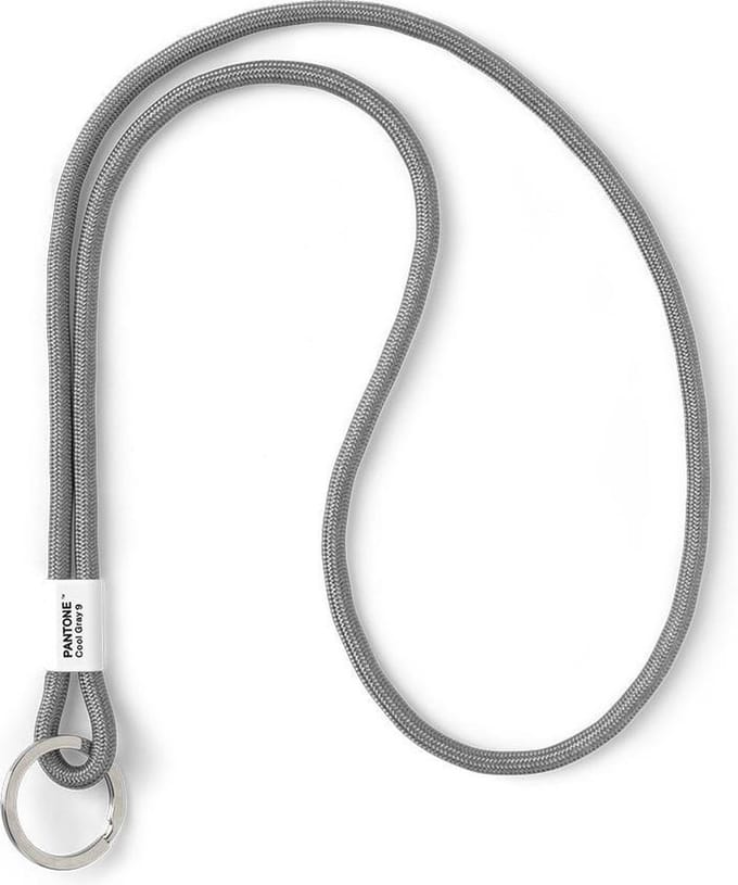 Copenhagen Design - Pantone - Sleutelhanger met Koord - Keycord - Grijs