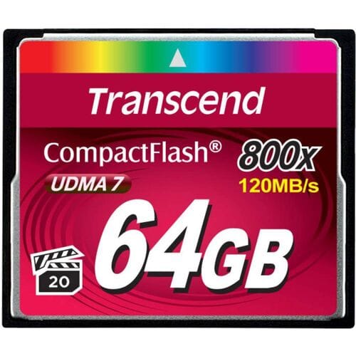 Transcend 64GB 800x CF 64GB CompactFlash MLC