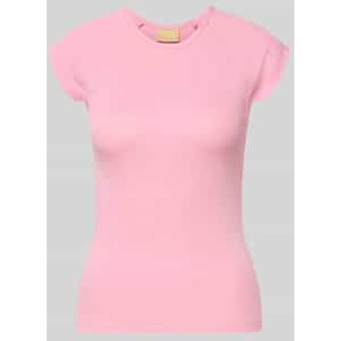 Slim fit T-shirt met ronde hals model 'Star'